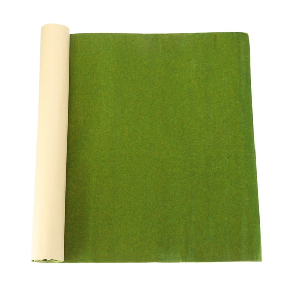 Uxcell Artificial Model Grass Mat 16 x 39 inch Artificial Grass Turf Realistic Fake Grass Decor, Grass Green