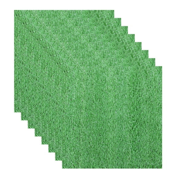 Uxcell Artificial Model Grass Mat Green Realistic Fake Turf 12