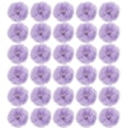 thumbnail image 1 of Uxcell Artificial Rhinestone Chiffon Flower Heads, Light Purple Faux Flowers 2 Inch Pack of 30, 1 of 5