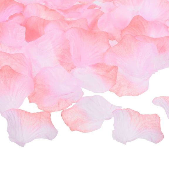 Uxcell Artificial Rose Petals Silk Flower Decoration Supplies for Wedding Decor, Gradient Pink 1200Pcs