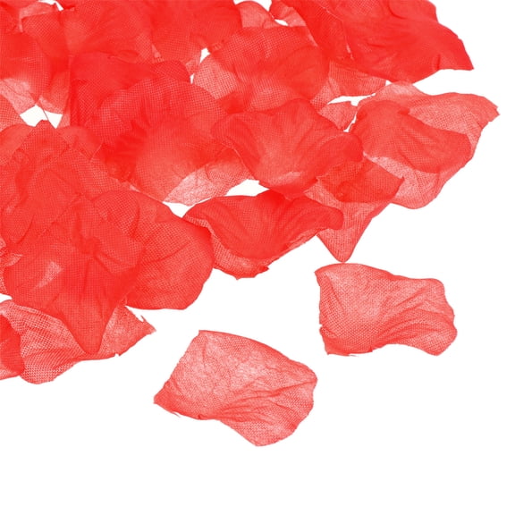 Uxcell Artificial Rose Petals Silk Flower Decoration Supplies for Wedding Decor, Red 1200Pcs