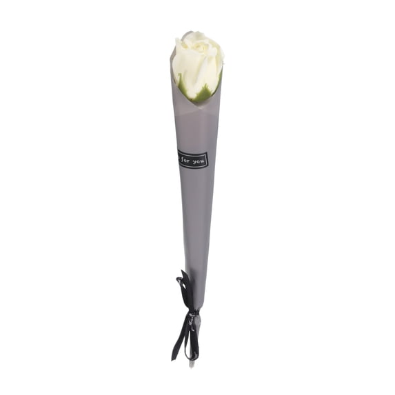 Uxcell Artificial Roses Flower, Faux Flower Gifts 35cm x 5cm for Valentine's Day, Anniversary, Champagne Color
