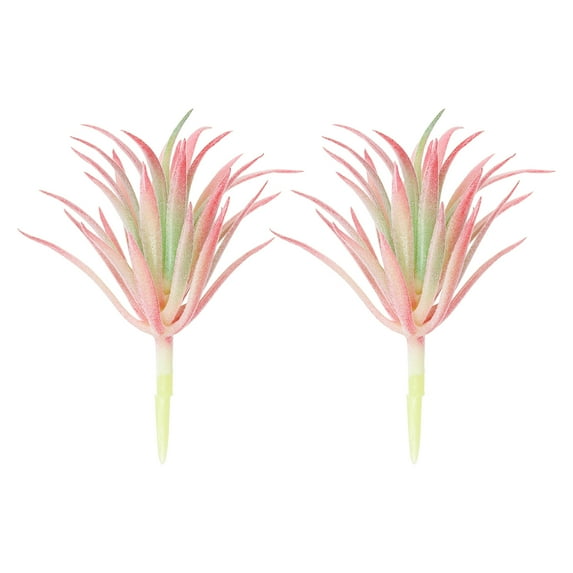 Uxcell Artificial Succulent Plants Small Fake Plants Faux Succulents Plant Unpotted Pink 2 Pack