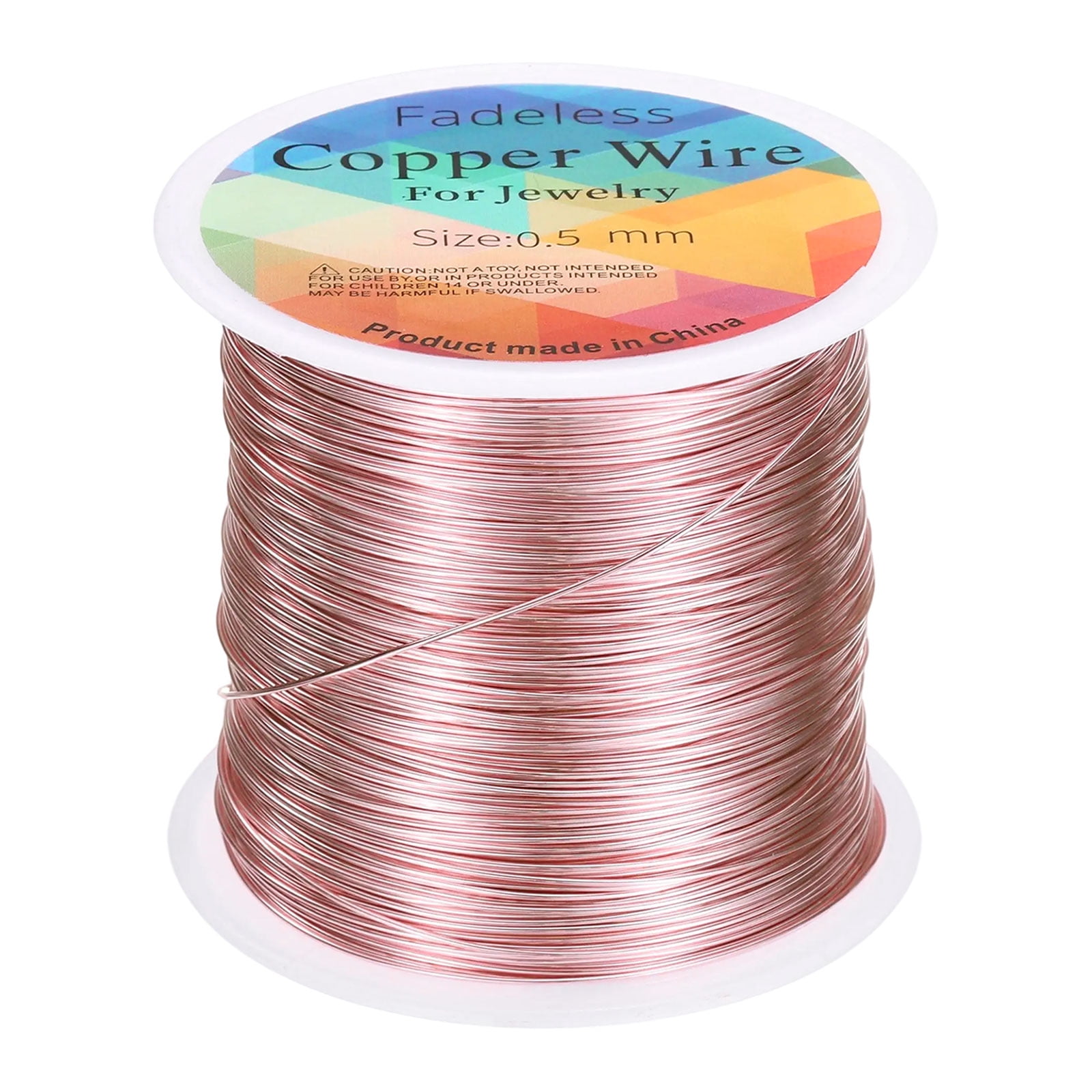 Uxcell Artistic Wire 203ft 24 Gauge Copper Craft Wrapping Wire, Pink ...