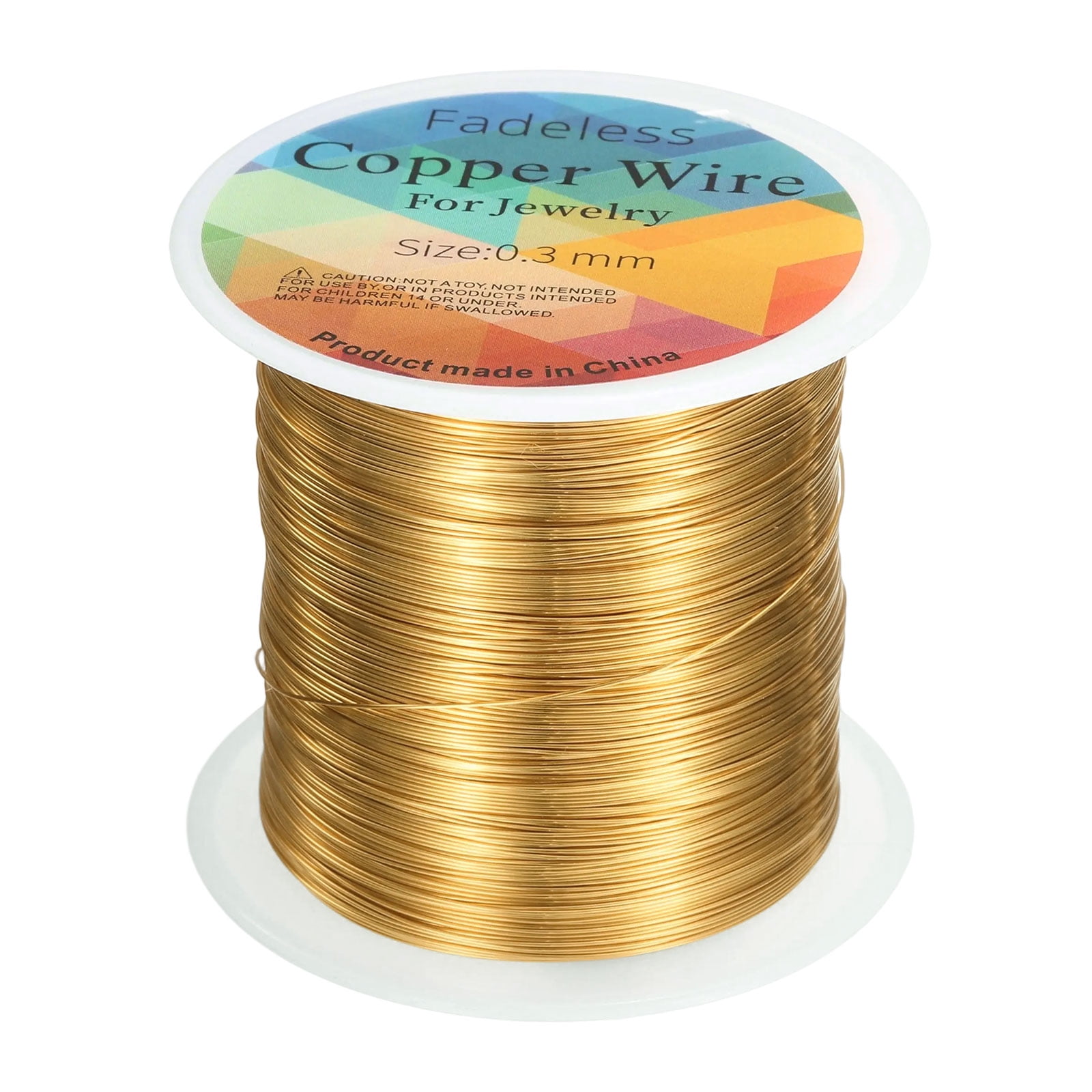 Uxcell Artistic Wire 328ft 28 Gauge Copper Craft Wrapping Wire, Bright ...