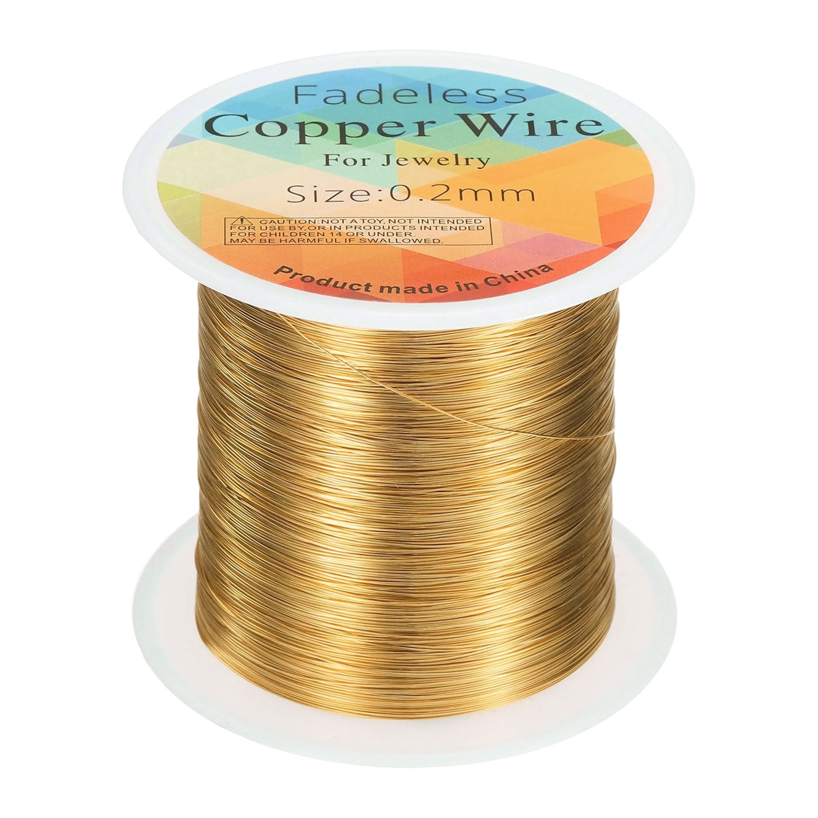 Uxcell Artistic Wire 328ft 32 Gauge Copper Craft Wrapping Wire, Bright ...