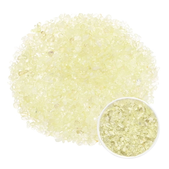 Uxcell Assorted Tumbled Chips Stone, 5-7 mm Crushed Quartz Pieces for Decor