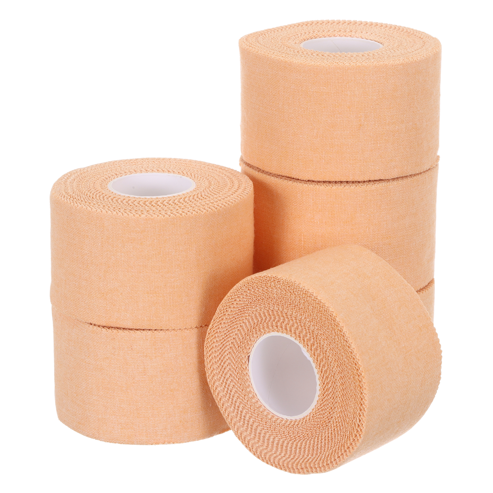 Uxcell Athletic Sports Tape Strong Adhesive Easy Tear with Serrated Edges - 1.5 in x 30 Ft, 6 Rolls, Ecru