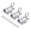thumbnail image 1 of Uxcell Automatic Spring Loaded Latch Pin, 3Pcs - Aluminum Alloy Round Tip of Pin Upward for Balcony Window (Silver Gray), 1 of 6