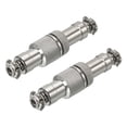 thumbnail image 1 of Uxcell Aviation Connector GX12 3 Pins 12mm Silver Male Female Wire Panel Docking Connector 2 Pack, 1 of 7
