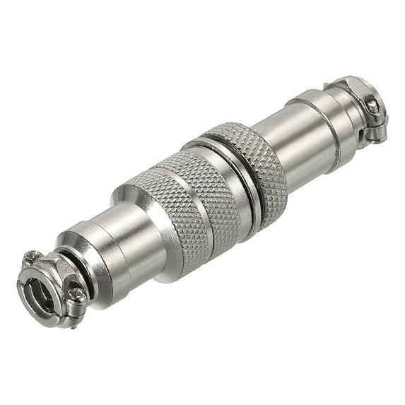 Uxcell Aviation Connector GX16 5 Pins 16mm Silver Male Female Wire Panel Docking Connector