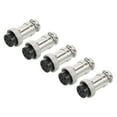 Uxcell Aviation Connector GX16 6 Pins 16mm Silver Female Wire Panel ...