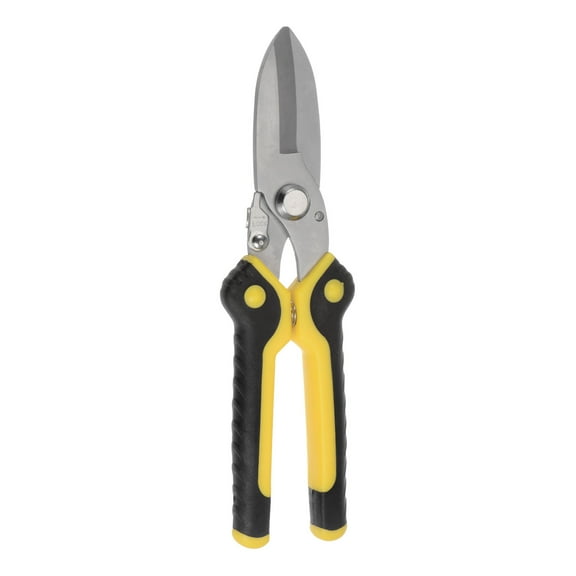 Uxcell Aviation Tin Snips 8 Inch Stainless Steel Metal Cutter Shear with TPR Handle for Cutting Metal Copper Sheets