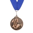 thumbnail image 1 of Uxcell Award Medal, Football Place Medal Trophy with Neck Ribbon Football Party Favor Prize Red Bronze, 1 of 7