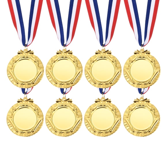 Uxcell Award Medals, First Second Third Prize Winner Medals with Neck Ribbons for Sports Events Competitions Gold