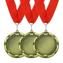 Uxcell Award Medals Place Winner Medals with Red Ribbon Prize Medals for Competitions Sport Meetings Spelling s Gold