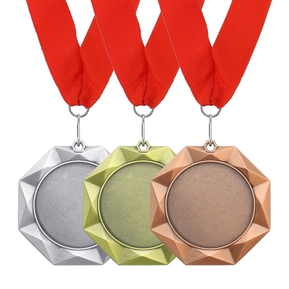 Uxcell Award Medals, Prize Medals Winner Award with Neck Ribbon for Competition Multicolor
