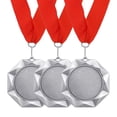 thumbnail image 1 of Uxcell Award Medals, Prize Medals Winner Award with Neck Ribbon for Competition Silver, 1 of 7