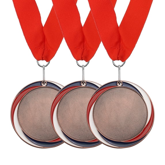 Uxcell Award Medals, Prize Medals Winner Medals with Neck Ribbon for Competitions Sports Event Bronze