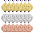 thumbnail image 1 of Uxcell Award Metal, Winner Award Medals Prize with Neck Ribbon Red White Blue Gold/Silver/Bronze, 1 of 7