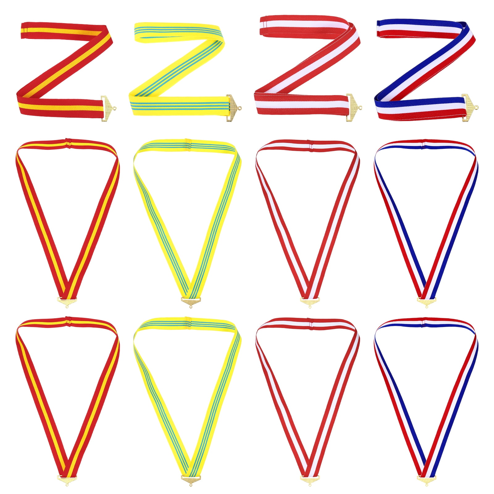 Uxcell Award Neck Ribbons, Polyester Medal Lanyards with Snap Clip ...
