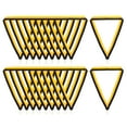 thumbnail image 1 of Uxcell Award Neck Ribbons with Snap Clips, Polyester Striped Medal Lanyards Ribbon, Black Golden 20Pcs, 1 of 6