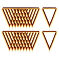 thumbnail image 1 of Uxcell Award Neck Ribbons with Snap Clips, Polyester Striped Medal Lanyards Ribbon, Black Red Yellow 10Pcs, 1 of 6