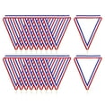 thumbnail image 1 of Uxcell Award Neck Ribbons with Snap Clips, Polyester Striped Medal Lanyards Ribbon, Red White Blue 10Pcs, 1 of 6