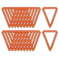 thumbnail image 1 of Uxcell Award Neck Ribbons with Snap Clips, Polyester Striped Medal Lanyards Ribbon, Red Yellow 30Pcs, 1 of 6