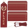 thumbnail image 1 of Uxcell Award Ribbon Prize Medal Ribbon with Event Card and Rope for Special Occasions Dark Red, 1 of 7