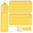 thumbnail image 1 of Uxcell Award Ribbon Prize Medal Ribbon with Event Card and Rope for Special Occasions Yellow, 1 of 7