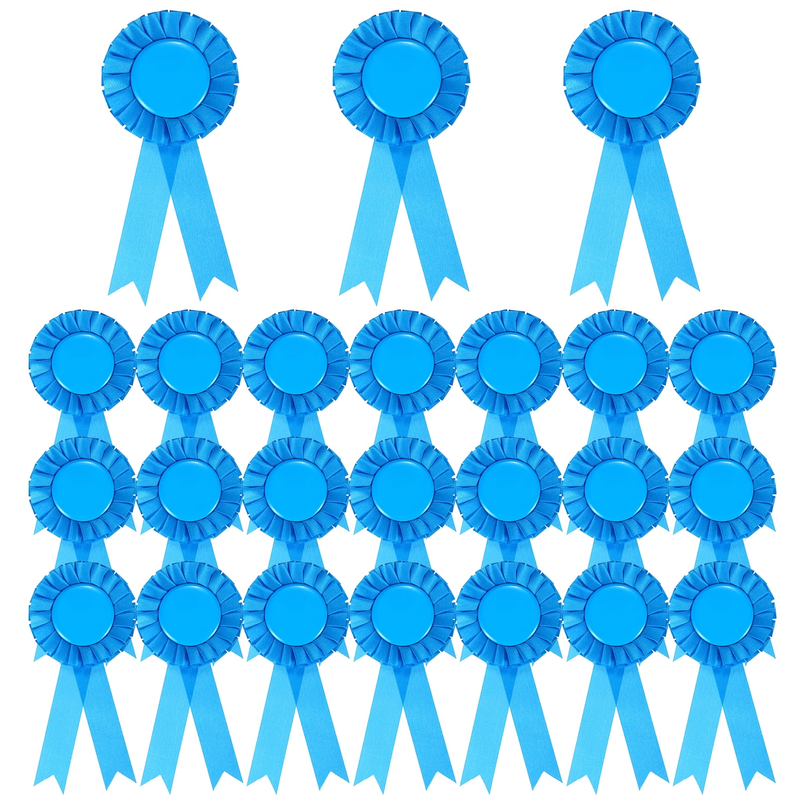 Uxcell 60 Pcs Award Ribbons 1st, 2nd, 3rd Place Winner Prize Ribbon, Lake Blue