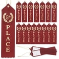 thumbnail image 1 of Uxcell Award Ribbons Prize Medal Ribbon with Event Card and Rope for Special Occasions Dark Red, 1 of 7