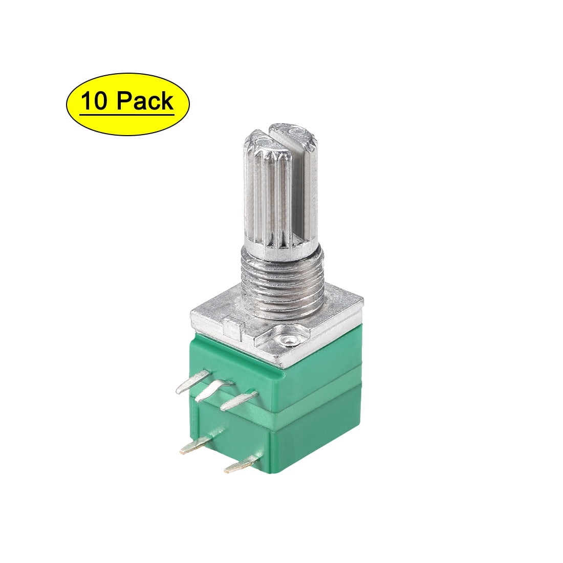 Uxcell B500K Ohm Single Turn Rotary Film Potentiometer Variable ...