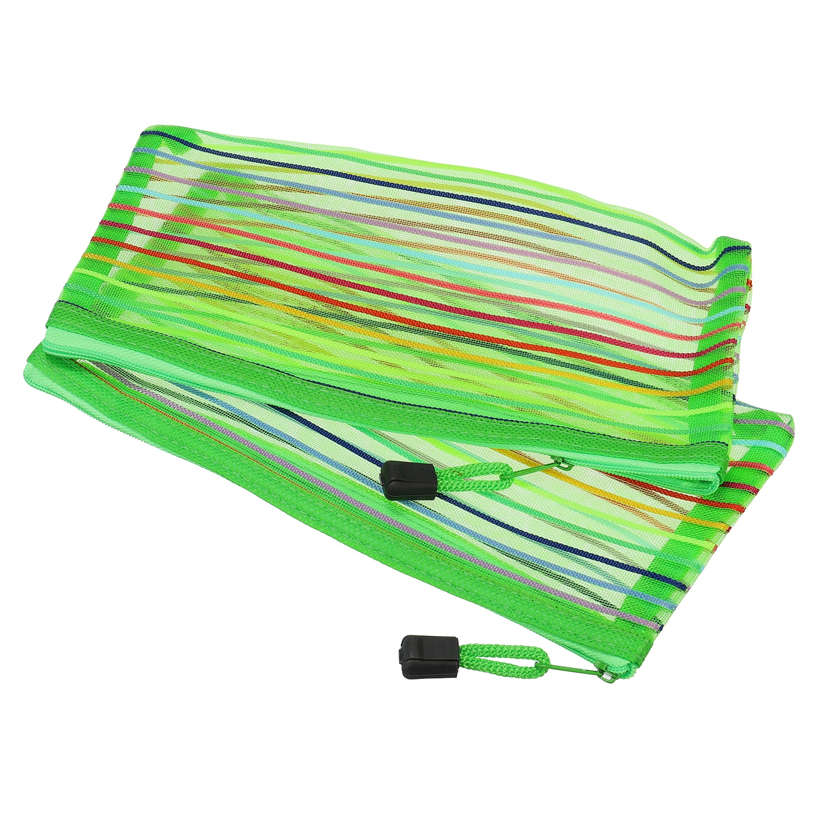 MECCANIXITY Mesh Zipper Pouches - 6 Pack Colorful Storage Organizers