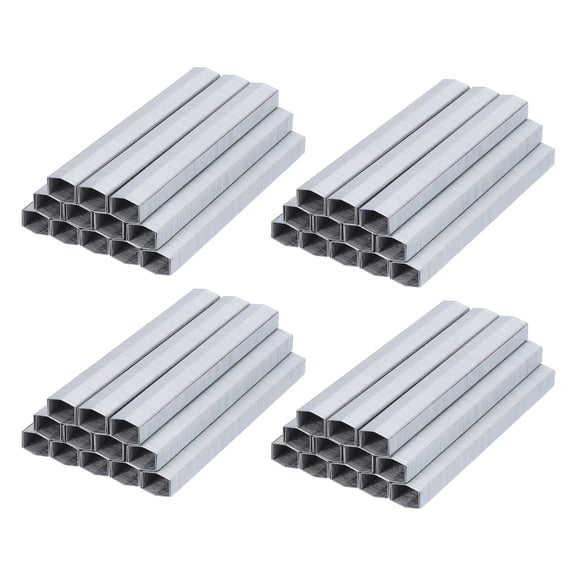 Uxcell B8 Staples for Stapler, 4Box 10000Pcs 3/10" Leg Length Heavy Duty Staples No-Jam for Papers Office Desktop Home Supplies, Silver