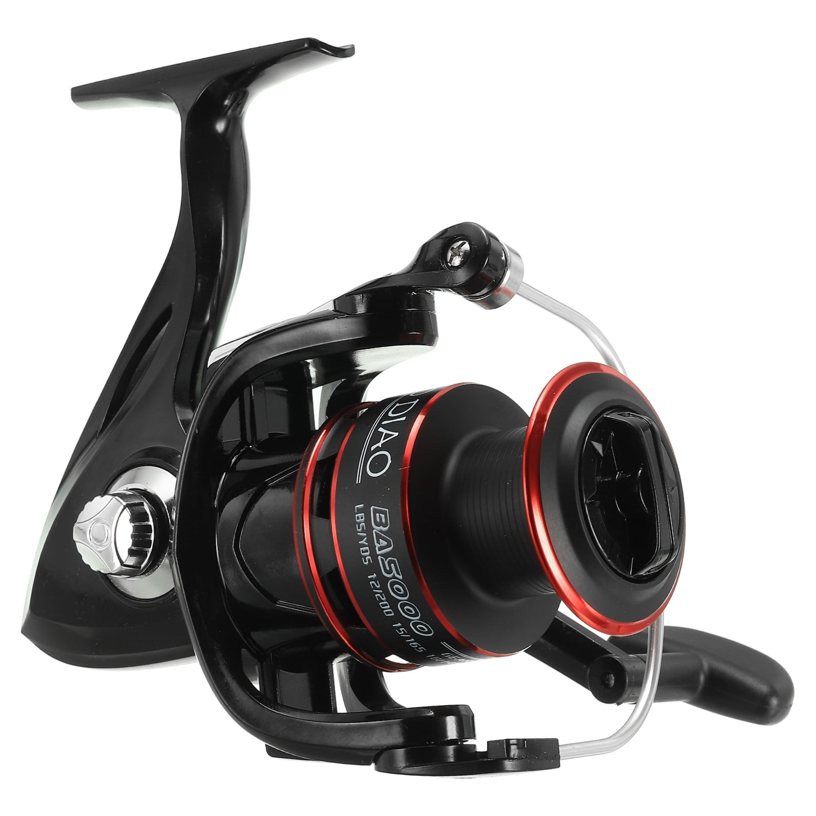 Uxcell BA5000 Fishing Reel, Ultra Smooth Powerful Fishing Reels, 4.7:1 Gear Ratio, Black