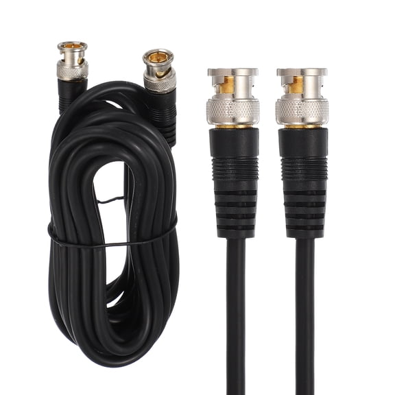 Uxcell BNC Male to BNC Male Coaxial Cable, 5M RG59 75-3 Video Cable Extension Connector for DVR CCTV Camera Security System Monitor Video Connection, Black