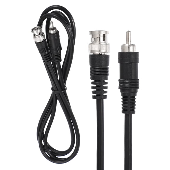 Uxcell BNC Male to RCA Male Coaxial Cable, 1.8M RG59 75-3 Video Cable Extension Connector for DVR CCTV Camera Security System Monitor Video Connection, Black