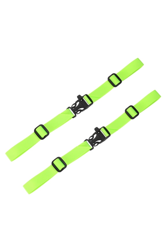 Backpack Chest Strap [2PCS] - Adjustable Sternum Straps with Whistle Buckle - [Fluorescent Green] Chest Belt Hollow Quick Release Buckle