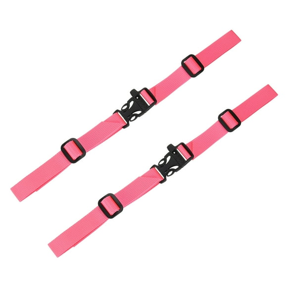 Uxcell Backpack Chest Strap [2PCS] - Adjustable Sternum Straps with Whistle Buckle - [Pink] Chest Belt Hollow Quick Release Buckle