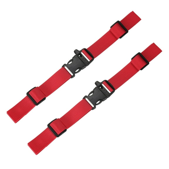 Uxcell Backpack Chest Strap [2PCS] - Adjustable Sternum Straps with Whistle Buckle - [Red] Chest Belt Quick Release Buckle