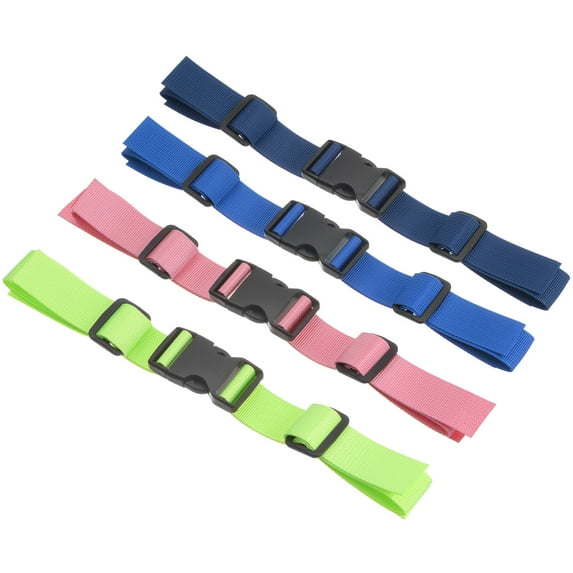 Uxcell Backpack Chest Strap Set, 4 Pack Polyester Adjustable Replacement Strap with Quick Release Buckle, Multicolored