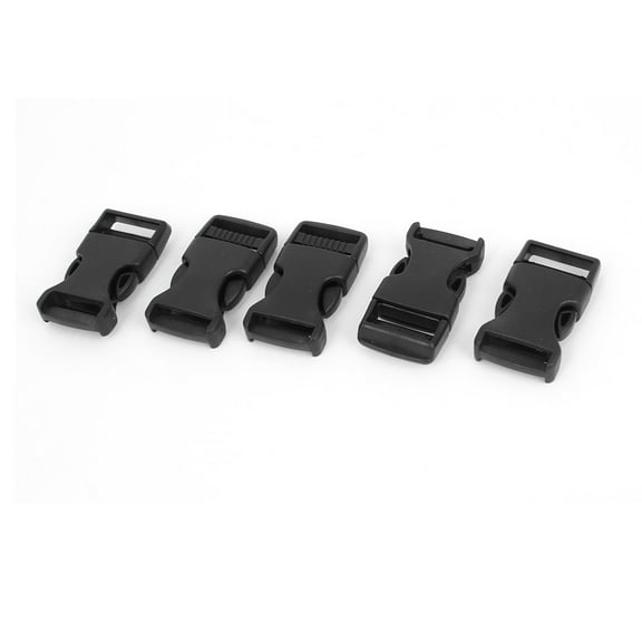 Uxcell Backpack Plastic Side Quick Release Clasp Buckles Strap 20mm 5 Pcs