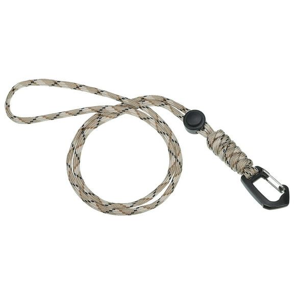 Uxcell Badge Lanyard 18.8 Inch, Necklace Keychain Cord Metal Clasp Hook Ring Strap for Keys, Camo Apricot