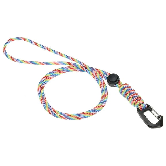 Uxcell Badge Lanyard 18.8 Inch, Necklace Keychain Cord Metal Clasp Hook Ring Strap for Keys, Colorful