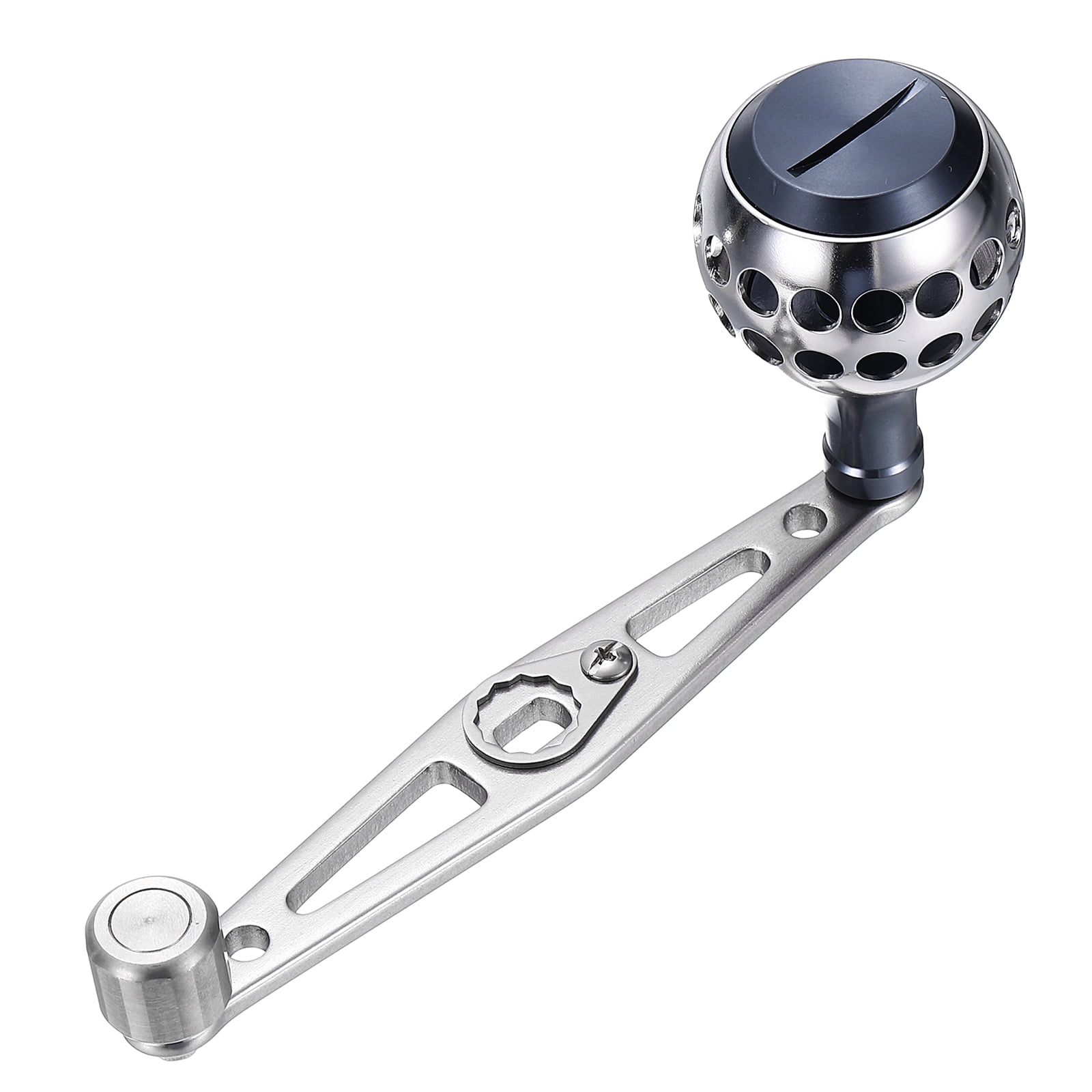 Uxcell Baitcasting Power Handle, Metal Round Fishing Reel Rocker Handle ...