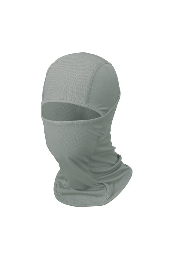 Balaclava Ski Mask, Ski Balaclava Masks Full Face Sun Protection Windproof Breathable Scarf Neck Gaiter Cover Polyester& Light Gray -Fitting for (Skiing/Hunting/Cycling)