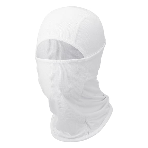 Uxcell Balaclava Ski Mask, Ski Balaclava Masks Full Face Sun Protection Windproof Breathable Scarf Neck Gaiter Cover Polyester& White -Fitting for (Skiing/Hunting/Cycling)