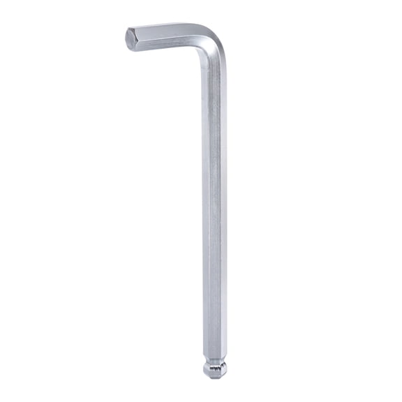 Uxcell Ball End Hex Key Wrench 19mm CR-V L-Shape Extra Long Arm Hexagon Metric Wrenches Repairing Tool, Silver Tone